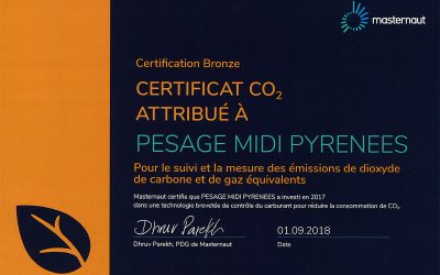 Certificat CO² Masternaut